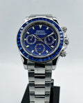 Seiko Mod Daytona Zircon Bleue
