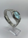 Seiko Mod Arabic Dial Bleu Clair – Montre Automatique NH35 | ValtikWatches