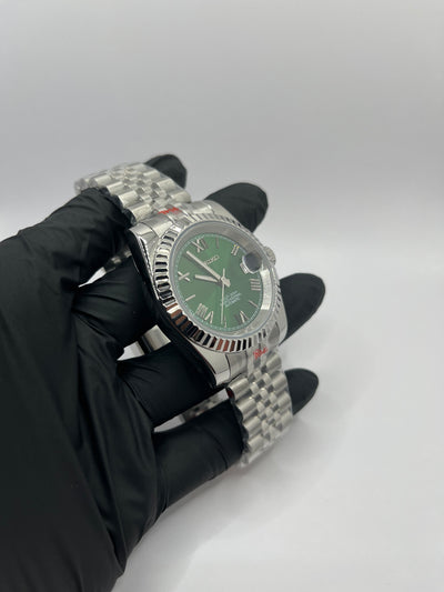 Seiko Mod Roman Dial Verte – Montre Automatique NH35 | ValtikWatches
