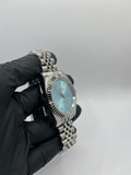 Seiko Mod Arabic Dial Bleu Clair – Montre Automatique NH35 | ValtikWatches