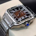 Seiko Mod Santos Chocolat – Montre Automatique Boîtier Carré NH35 | ValtikWatches