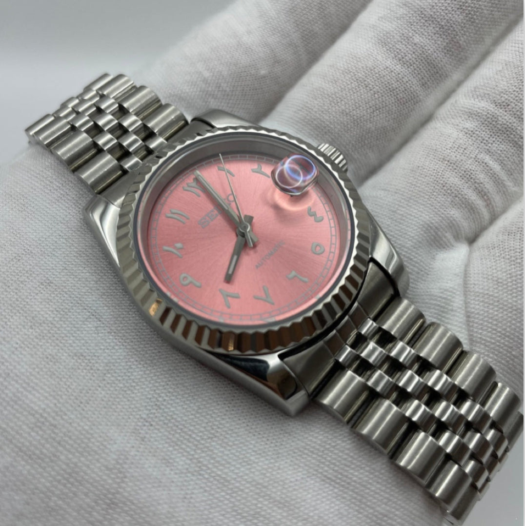 Date Just Arabic Dial Rose