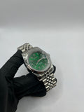 Seiko Mod Date Just Arabic Dial Verte – Montre NH35 | ValtikWatches