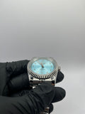 Seiko Mod Arabic Dial Bleu Clair – Montre Automatique NH35 | ValtikWatches