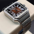 Seiko Mod Santos Chocolat – Montre Automatique Boîtier Carré NH35 | ValtikWatches
