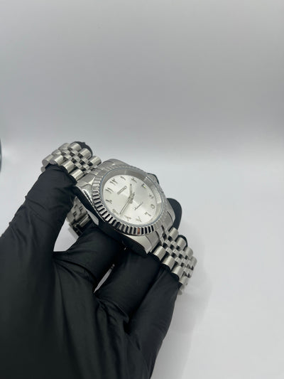 Seiko Mod Arabic Dial Blanche – Montre Automatique NH35 | ValtikWatches