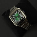 Seiko Mod Santos Verte – Montre Automatique Boîtier Carré NH35 | ValtikWatches