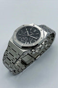 Seiko Mod Royal Oak Chronograph Noire – Montre Chrono VK63 | ValtikWatches