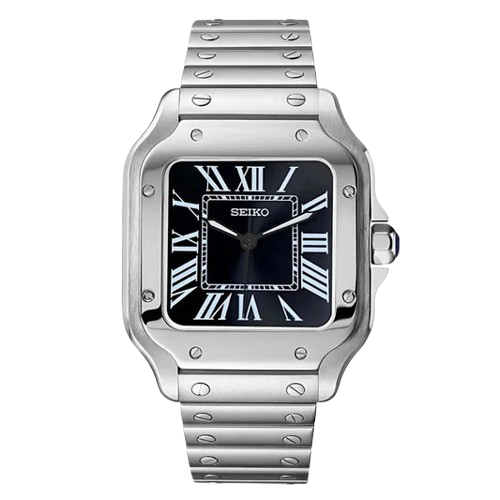Seiko Mod Santos – Montre Automatique Boîtier Carré NH35 | ValtikWatches