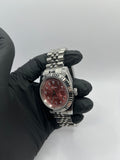 Seiko Mod Date Just Arabic Dial Rose – Montre Automatique NH35 | ValtikWatches