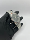 Seiko Mod Date Just Arabic Dial Noire – Montre NH35 | ValtikWatches