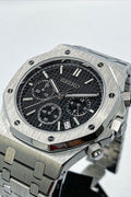 Seiko Mod Royal Oak Chronograph Noire – Montre Chrono VK63 | ValtikWatches
