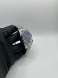 Seiko Mod Date Just Arabic Dial Bleu – Montre NH35 | ValtikWatches