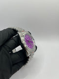 Seiko Mod Date Just Arabic Dial Violette – Montre NH35 | ValtikWatches