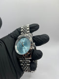 Seiko Mod Arabic Dial Bleu Clair – Montre Automatique NH35 | ValtikWatches