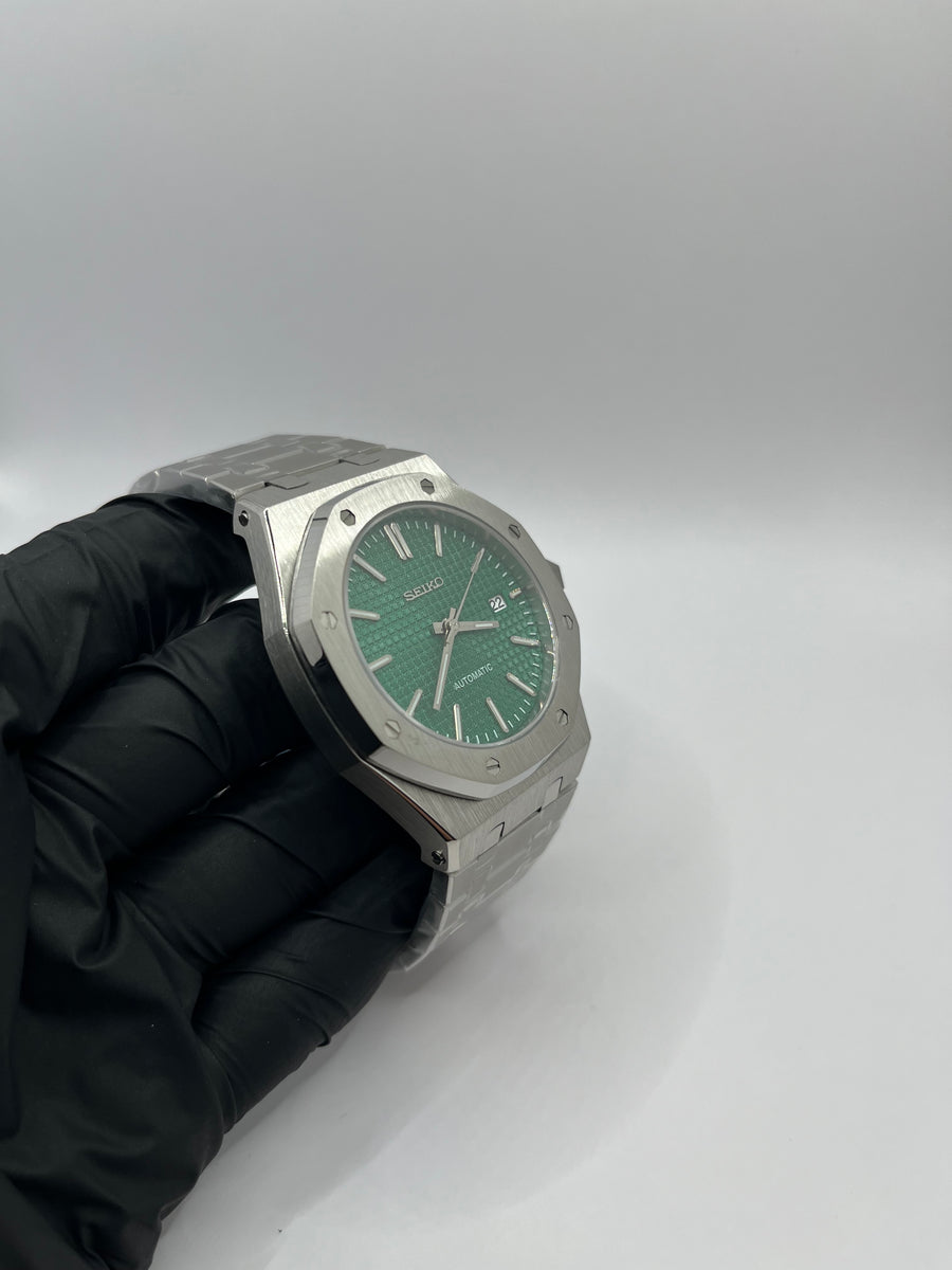 Seiko Mod Royal Oak Index Verte – Montre NH35 | ValtikWatches