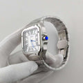 Seiko Mod Santos Blanc – Montre Automatique Boîtier Carré NH35 | ValtikWatches