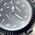 Seiko Mod Arabic Dial Full Noir – Montre Full Black NH35 | ValtikWatches