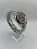 Seiko Mod Roman Dial Violette – Montre Automatique NH35 | ValtikWatches