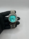 Seiko Mod Roman Dial Bleu Ciel – Montre Automatique NH35 | ValtikWatches