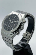 Seiko Mod Royal Oak Chronograph Noire – Montre Chrono VK63 | ValtikWatches