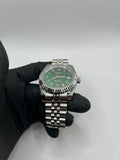 Seiko Mod Date Just Arabic Dial Verte – Montre NH35 | ValtikWatches