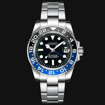 Seiko Mod GMT Batman – Montre GMT NH34 | ValtikWatches