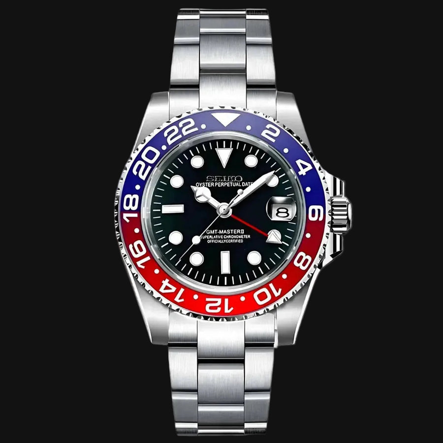 Seiko Mod GMT Pepsi – Montre GMT NH34 | ValtikWatches