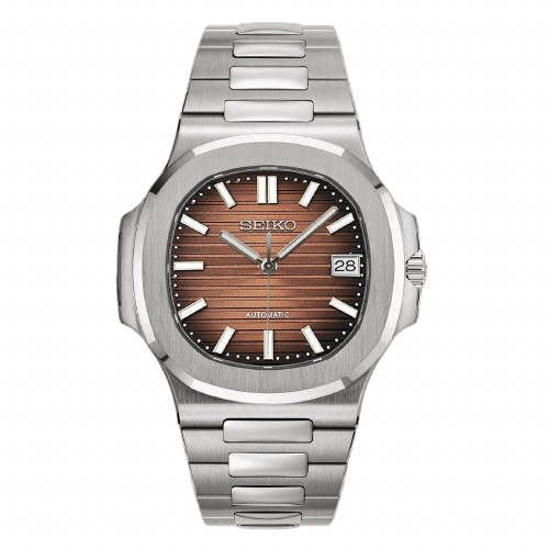 Seiko Mod Nautilus Caramel – Montre Automatique NH35 | ValtikWatches
