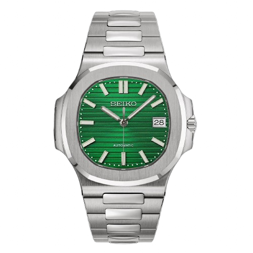 Seiko Mod Nautilus Verte – Montre Automatique NH35 | ValtikWatches
