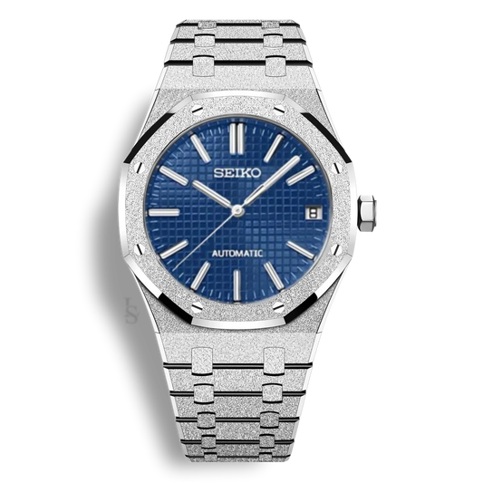 Seiko Mod Royal Oak Brillante Bleu – Montre NH35 | ValtikWatches