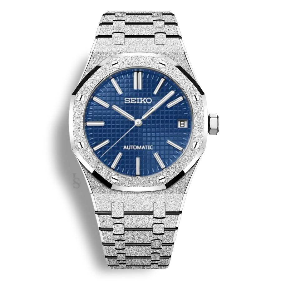 Seiko Mod Royal Oak Brillante Bleu – Montre NH35 | ValtikWatches