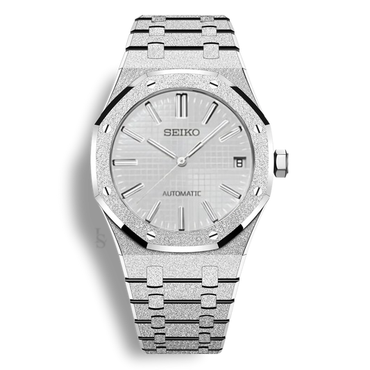 Seiko Mod Royal Oak Brillante Blanche – Montre NH35 | ValtikWatches