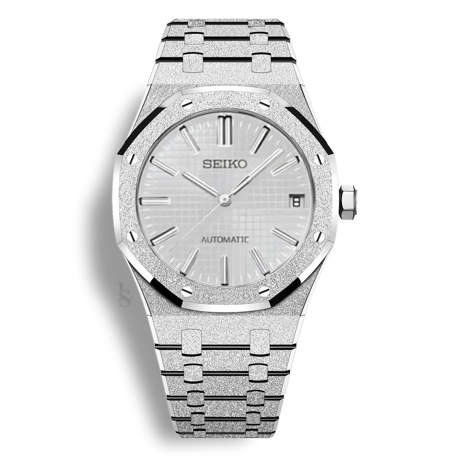 Seiko Mod Royal Oak Brillante Blanche – Montre NH35 | ValtikWatches